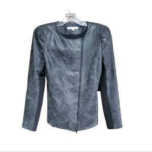 Women's Robbi & Nikki Glazed Padded Shoulder Jacket by Robert Rodriguez Size M